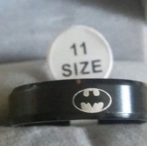 Men's stainless steal with batman logos